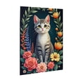 thumbnail image 2 of 500 Piece Jigsaw Puzzle For Adults Adorable Kitten In A Floral Wreath Challenging And Relaxing Puzzle Game Unique Artwork Great Gift Idea HighQuality Pieces, 2 of 7