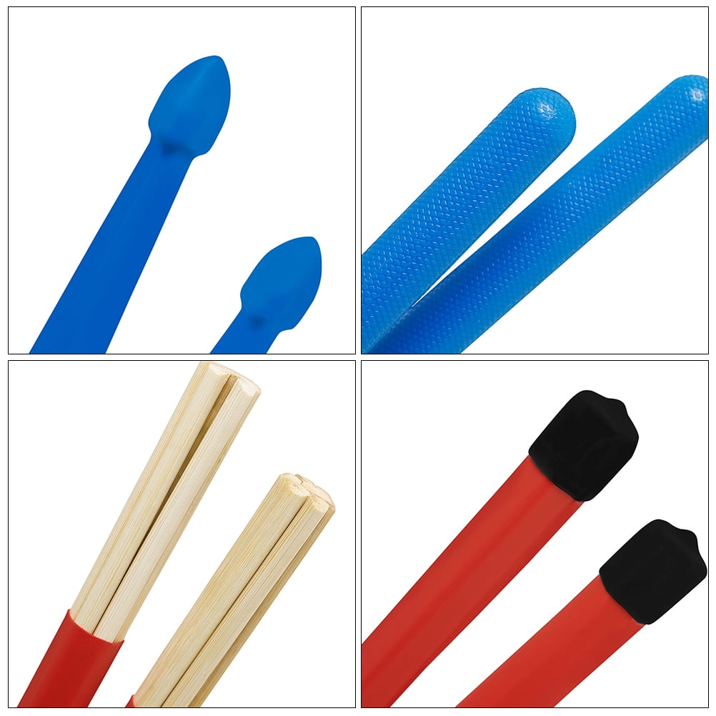 HOMEMAXS 5 Sets of Drum Kit Brush And Mallet Accessory Portable Drum Wire Drumstick Set With Bag