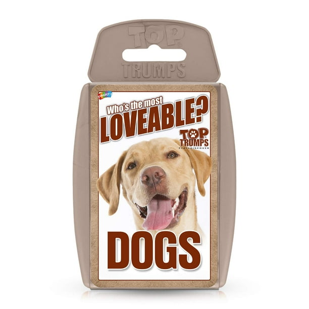 Top Trumps Card Game Dogs - Juegos familiares para niños y adultos - Juegos de aprendizaje - Juegos de cartas para niños para 2 jugadores y más - Juegos de guerra para niños - Card Wars - Para niños m