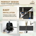 thumbnail image 2 of CASAINC Single Handle Kitchen Faucet with Pull Out Sprayer, Deck Mounted, Brushed Gold, 2 of 4