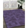 thumbnail image 3 of Ahgly Company Machine Washable Indoor Square Transitional Plum Purple Area Rugs, 3' Square, 3 of 7
