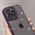 thumbnail image 4 of Funda de protección de cámara de Metal de lujo para iPhone 15 14 Plus 13 12 11 Pro Max, armadura transparente a prueba de golpes, cubierta dura de parachoques suave, 4 of 5