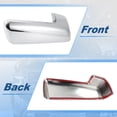 thumbnail image 4 of Chrome Silver Stick-On Replacement Mirror Cap Covers for Chevrolet Silverado 1500 for GMC Sierra 1500 2019-2024 Mirror Cover LH & RH Side Door Exterior Rearview Mirror Cap Trim, 4 of 7