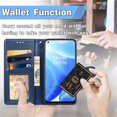 thumbnail image 5 of Dteck Case for OnePlus Nord N200 5G,Magnetic Retro Leather Card Holder Wallet Flip Case Kickstand Shockproof Protective Phone Cover,Blue, 5 of 5