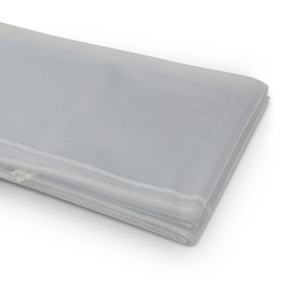 Crystal Clear Heavy Weight Vinyl Tablecloth Protector - 60 in. x 108 in. Oval