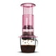 thumbnail image 1 of AeroPress Prensa de café rosa transparente: método de preparación 3 en 1 que combina prensa francesa, espresso, café con cuerpo sin arena ni amargor, pequeña cafetera portátil para acampar y viajar, r, 1 of 5