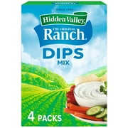 Hidden Valley Original Ranch Dips Mix, Gluten Free, Keto-Friendly - 4 Packets
