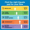 thumbnail image 4 of Equate Maxi Pads with Wings, Size 1, Regular Absorbency, Compare to Always® (45 Count), 4 of 9