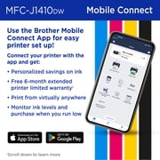 Brother Work Smart 1410 MFC-J1410DW Wireless Color Inkjet All-in-One Printer with 2.7” Color Touchscreen and Automatic Duplex Printing