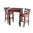 thumbnail image 1 of Beechwood Mountain 3 Piece Solid Wood Curtain Pub Set in Medium Oak, 1 of 1