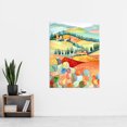 thumbnail image 2 of Chianti Italy Rolling Hills Folk Art Extra Large XL Wall Art Poster Print, 2 of 3