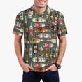 thumbnail image 1 of Balery Alcohol Bottles Camisa Polo de Hombre con Estampado, de Manga Corta y Tejido Medio, Camisa Tipo Golf Polo-XX-Large, 1 of 6