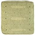 thumbnail image 6 of Ox Bay Verona Square Sage Green Geometric Indoor Pouf Ottoman, 18"H x 18"W, 6 of 8