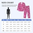 thumbnail image 4 of Sikiie shiny with pink heart Print Mens Pajama Set, Soft Warm Long Sleeve Sleepwear, Cozy Button-Down Pjs for Men-XX-Large, 4 of 7