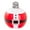 D, variant on Inflatable Christmas Decoration, 23.62 Inch Large PVC Ornament Ball with Reindeer and Snowflake Pattern for Outdoor Yard and Garden Holiday Display, Reusable Inflatable Christmas Decor