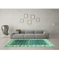 thumbnail image 3 of Ahgly Company Indoor Rectangle Oriental Turquoise Blue Traditional Area Rugs, 4' x 6', 3 of 4