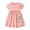 Z51418 Pink, variant on Toddler Girls Easter Dresses Short Sleeve Tulle Bunny Prints Clothes Dresses for Girls Size 4-5T