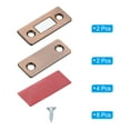 thumbnail image 3 of Uxcell Cabinet Magnetic Catch, Adhesive Cabinet Door Magnetic Catch for Kitchen Drawer Door, Copper 2 Pack, 3 of 6