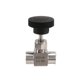thumbnail image 1 of Válvula de aguja de cierre de control de flujo de acero inoxidable 304, hilo femenino igual Bsp de 1/4 pulgada, 1 of 5