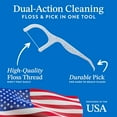 thumbnail image 3 of Mouthology Floss Picks, Wheat Straw Mint Dental Flossers, PFA-Free Tooth Floss Picks for Adults & Kids (200 Pack), 3 of 7