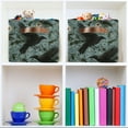 thumbnail image 6 of Yayeee Canvas Storage Basket with Handles for Shelves Fabric Bins Closet Organizer, Mystic Crows Pattern, 6 of 8