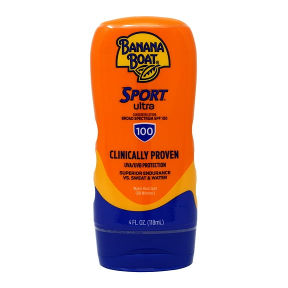 Banana Boat Sport Ultra Sunscreen Lotion SPF 100, 4-Ounce