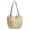 Beige, variant on Weave Straw Tote Bag For Women Heart Open Leather Strap Woven Shoulder Bag Casual Daily Commuter Vacation Beach Large Capacity Handbag