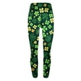 thumbnail image 4 of Lenpel St. Patrick's Day Leggings for Women Soft High Waist Full Length Printed Stretchy Yoga Pants Workout Tights, 4 of 4