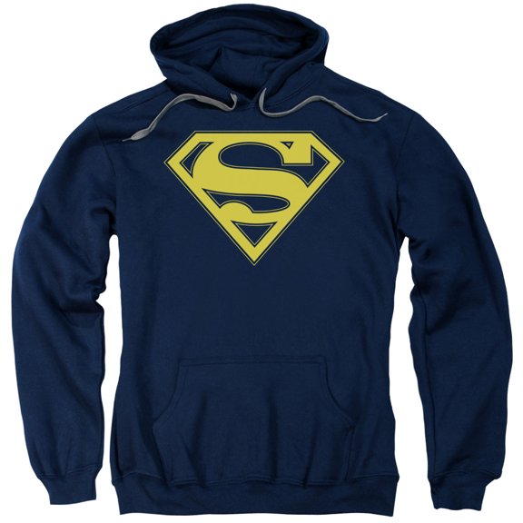 Superman - Maize &Amp; Blue Shield - Pull-Over Hoodie - Large