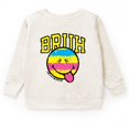 thumbnail image 2 of SmileyWorld Bruh Paint Drip Distressed - Youth Graphic Sweatshirt, 2 of 5