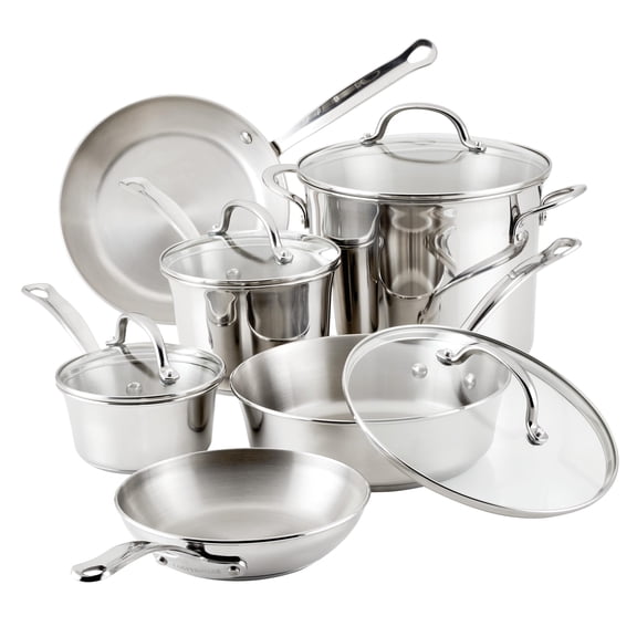 Juego de utensilios de cocina Farberware Millennium de acero inoxidable, 10 piezas