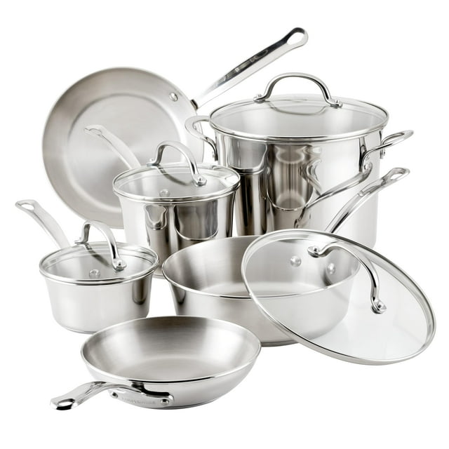 Juego de utensilios de cocina Farberware Millennium de acero inoxidable, 10 piezas