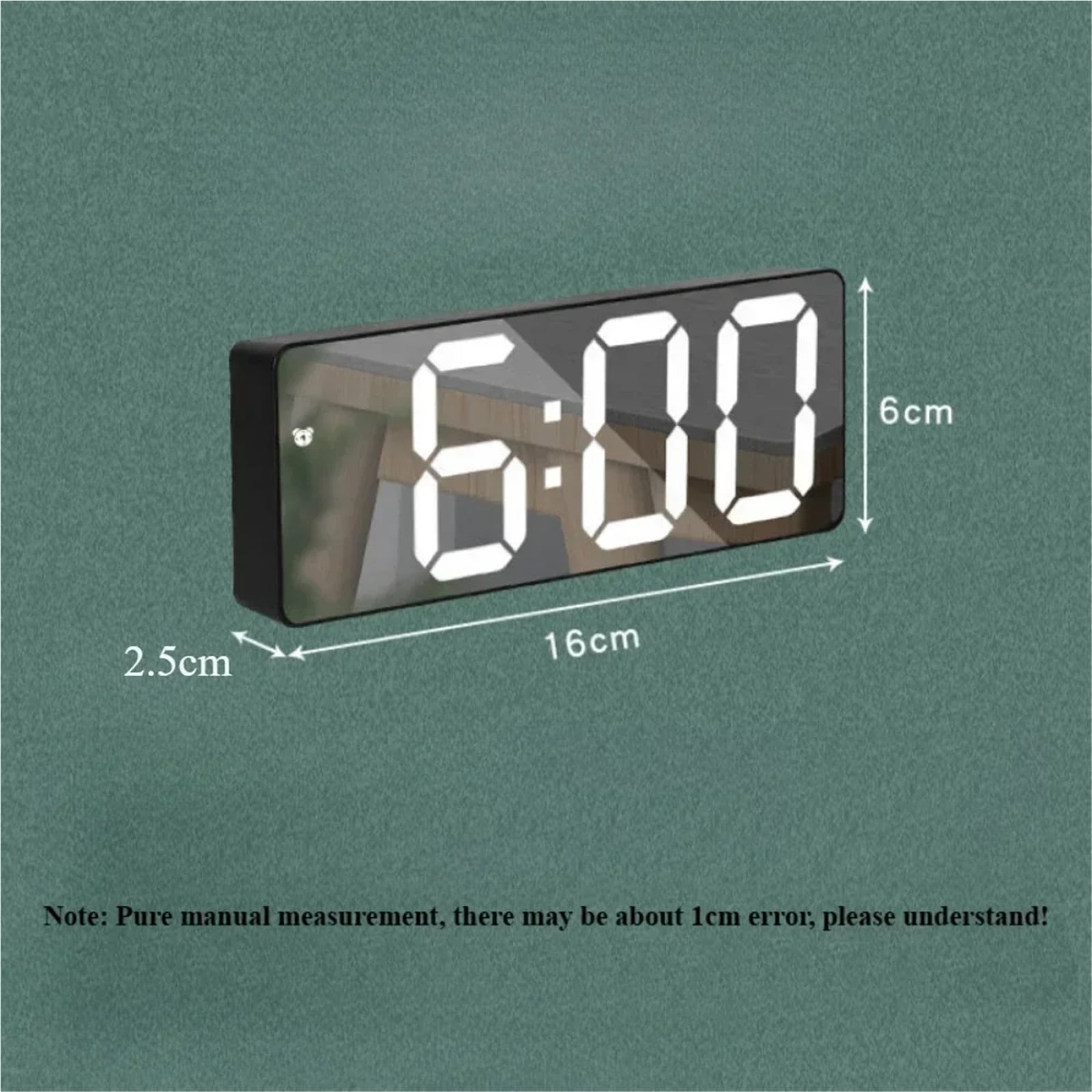 LED Digital Electronic Clock Backlit Large Digital Alarm Clock Temperature Calendar Bedside Table Lamp Night Light Home Decor