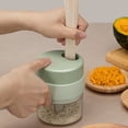 thumbnail image 4 of Electric Vegetable Cutter Set Handheld Garlic Slicer Mini Wireless Vegetables Chopper Portable Type-C Rechargeable Food Mincer for Garlic Pepper Onion Celery Ginger Meat, 4 of 10