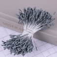 thumbnail image 3 of Bewildely 5X flor seca planta falsa decoración de boda accesorio multiusos exquisitos accesorios de fotografía jardín aniversario flores artificiales Artesanía Gris Bewildely HA084450-04, 3 of 6