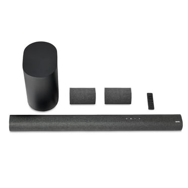 onn. 5.1.2 Surround Soundbar with Dolby Atmos,Wireless Subwoofer and True Wireless Satellite Speakers, 42"