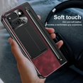 thumbnail image 6 of Case for Google Pixel 9 Pro Fold with Stylus & S Pen Holder, Kickstand Alloy CD Camera Protector Vintage Classic Leather Mil-Grade Protection Anti-Scratch Shockproof Protective Case, Rose Red, 6 of 7