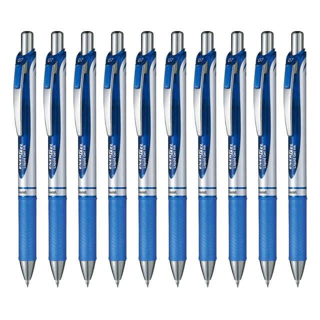 Bolígrafo Pentel BL77-C EnerGel Tinta Azul 10 Piezas