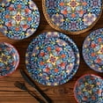 thumbnail image 6 of Malacasa 12 Pcs Dinnerware Sets, Ceramic Plates and Bowls Set, Porcelain Tableware Dishwasher Microwave Safe, Serves for 4 People, Bohemian Dark Blue, 6 of 11