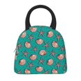 thumbnail image 3 of Naloa Starfish and Shell Print Lunch Bag for Women Men,Insulated Lunch Box for Adult,Reusable Lunch Tote Bag for Work, Picnic or Travel, 3 of 8