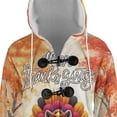 thumbnail image 4 of Happy Thanksgiving Akita Turkey Costume Pumpkins Autumn Leaves All Over Print 3D Hooded Duffle Toggle Coat Inu Dog Lover - 13014, 4 of 6