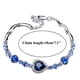 thumbnail image 3 of Pulsera de plata con corazón y pedrería para mujer, pulseras para mujer, pulsera con corazón para niñas, pulsera delicada, 3 of 6