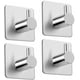 thumbnail image 1 of 4 piezas. Ganchos autoadhesivos para toallas, ganchos para albornoces, ganchos para pared, ganchos para toallas de baño y cocina de acero inoxidable, ganchos para ropa sin taladrar Xemadio LN-0065, 1 of 6