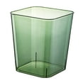 thumbnail image 5 of 12L Trash Can Transparent Light Luxury Large Capacity Visible Decorative Storage Box Waste Container for Dormitory Kitchen Bathroom Bedroom Green, 5 of 8