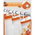 thumbnail image 4 of Fall Harvest Shower Curtain Set ，Waterproof Fabric Shower Curtains Pumpkins Grape Maple Leaves Orange Border Shower Curtains for Bathroom,Bathroom Decor 72"x72", 4 of 7