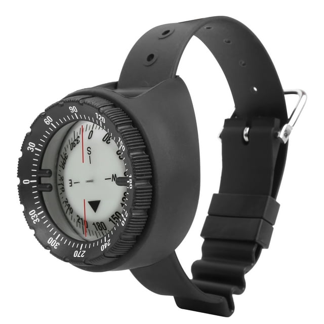 Wrist Compass Underwater Navigation Strong Magnet 50M Wrist Compass Waterproof Navigator Compass Underwater Luminous For Swimming