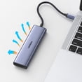 thumbnail image 3 of UGREEN 6 in 1 USB C Hub, Docking Station, 3* USB 3.0 Ports, 4K HDMI, SD/TF Card Reader, Plug and Play for USB-C Laptops, Tablets, Phones, 3 of 11