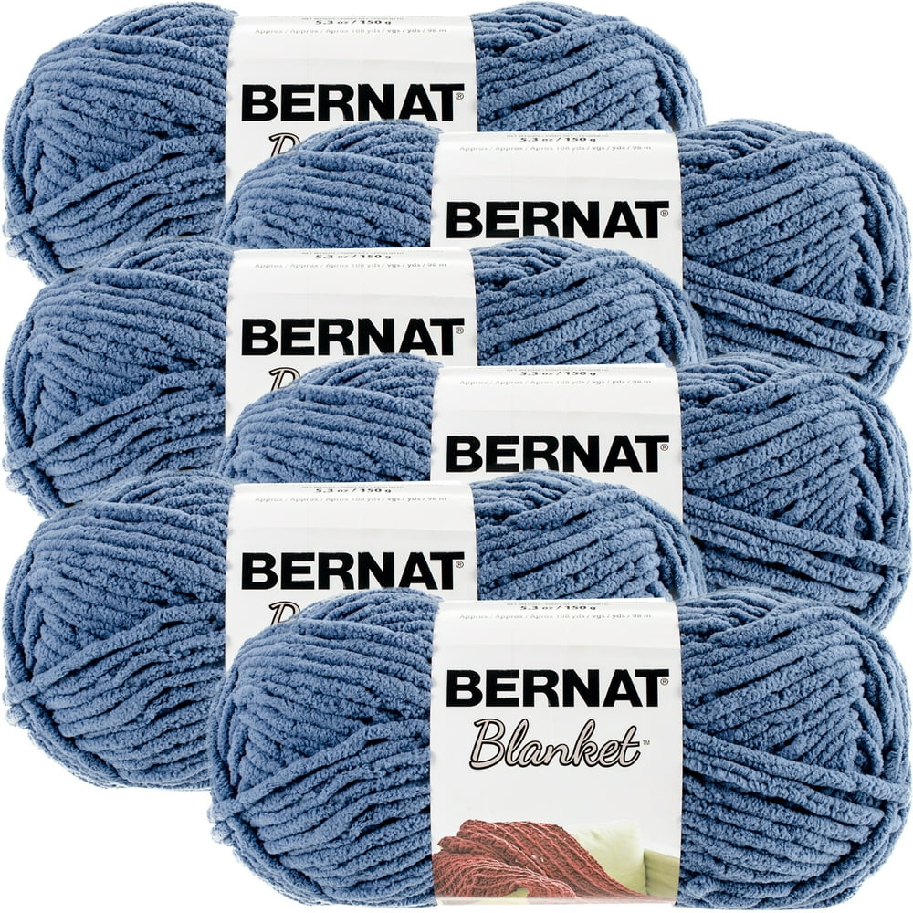Bernat Blanket YarnCountry Blue, Multipack Of 6