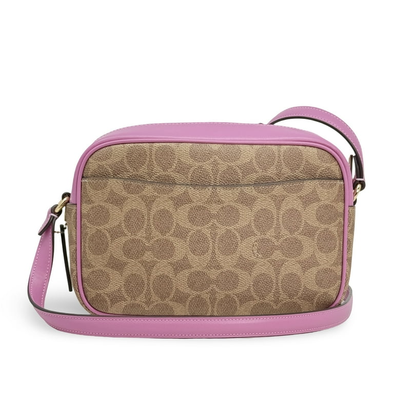 Coach Women's Jamie Top Zip Camera Crossbody Bag in Signature