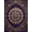 Purple, Pattern 15, variant on ODIKA 4' x 6' Machine Washable Non-Slip Area Rug, antique floral High Traffic Rug, Purple, 1133603